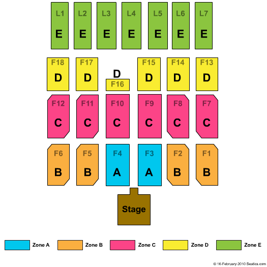 Myrtle Beach Convention Center Gaither Vocal Band Zone Seating Chart
